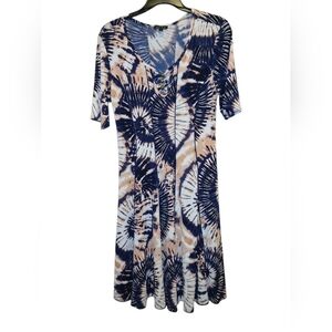 Sami & Jo Cream And Black Dress Size 10 Nwot